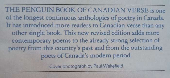 The Penguin Book of Canadian Verse (Copy of SA Author Stephan Gray) | Ralph Gustafson (Ed.)
