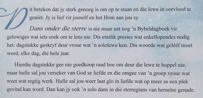 Dans Onder die Sterre: n Bybeldagboek vir Enkelvroue (Afrikaans) | Annalise Wiid, et al.