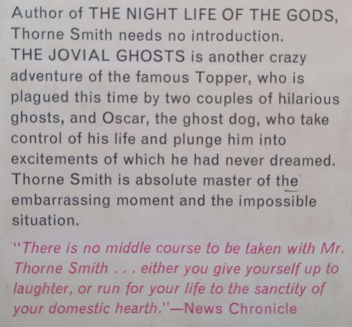 The Jovial Ghosts: The Misadventures of Topper | Thorne Smith