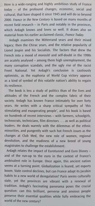 France in the New Century: Portrait of a Changing Society | John Ardagh