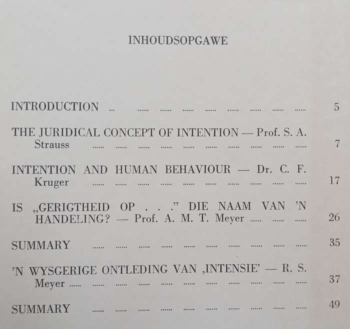 Intensie: Symposium (Mix of English and Afrikaans Articles)
