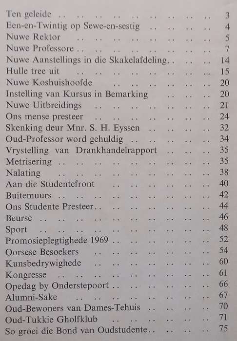 Sakeblad (Jaargang 16, Nr. 1, November 1969, Afrikaans)