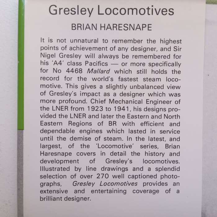 Gresley Locomotives: A Pictorial History | Brian Haresnape