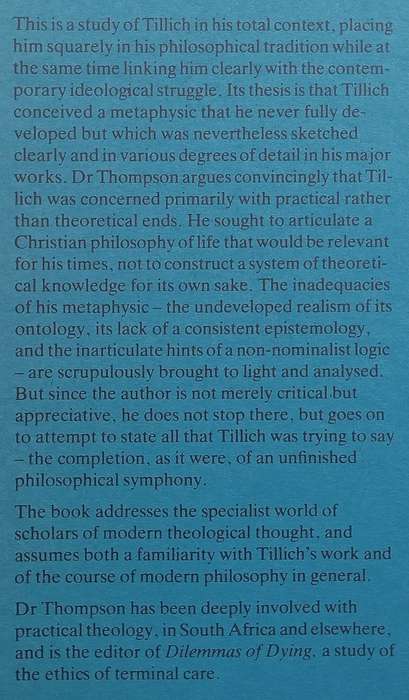 Being and Meaning: Paul Tillichs Theory of Meaning, Truth and Logic (Inscribed by Author) | Ia...