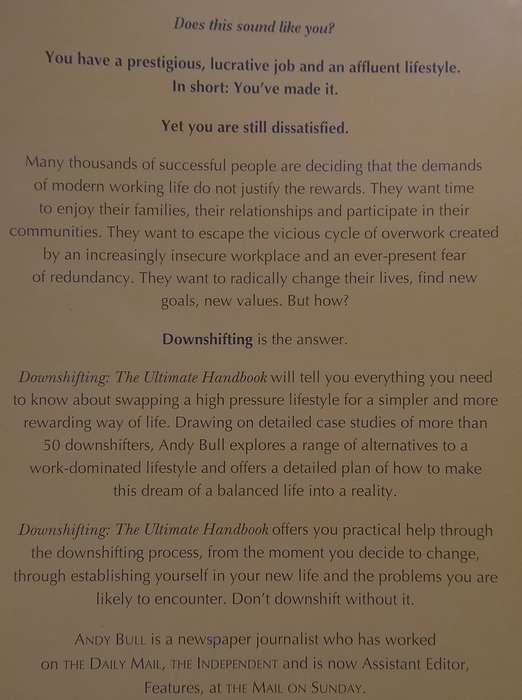 Downshifting: The Ultimate Handbook | Andy Bull