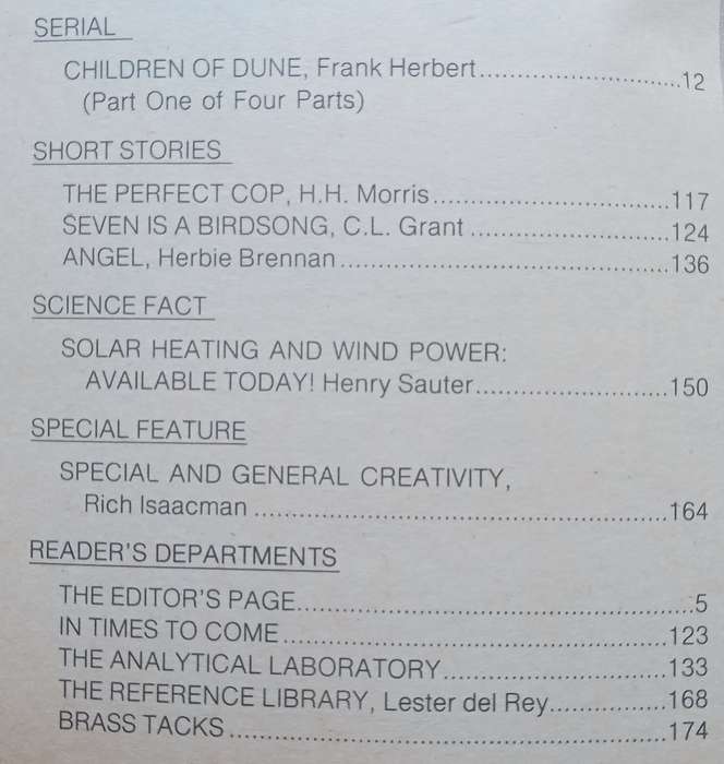 Analog Science Fiction, Science Fact (January 1976)