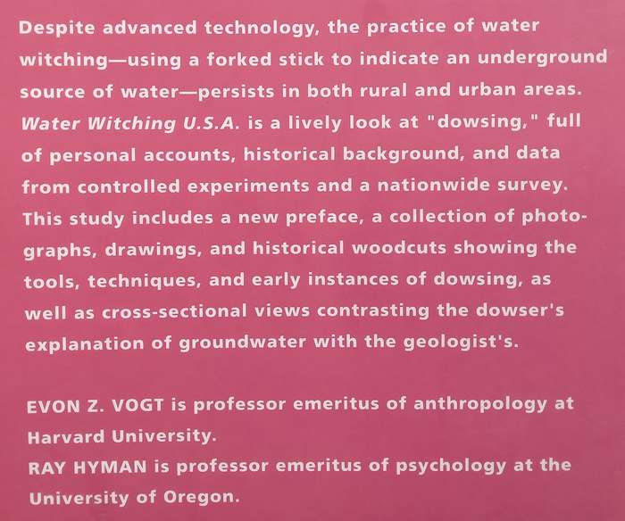 Water Witching USA (2nd Ed.) | Evon Z. Vogt & Ray Hyman
