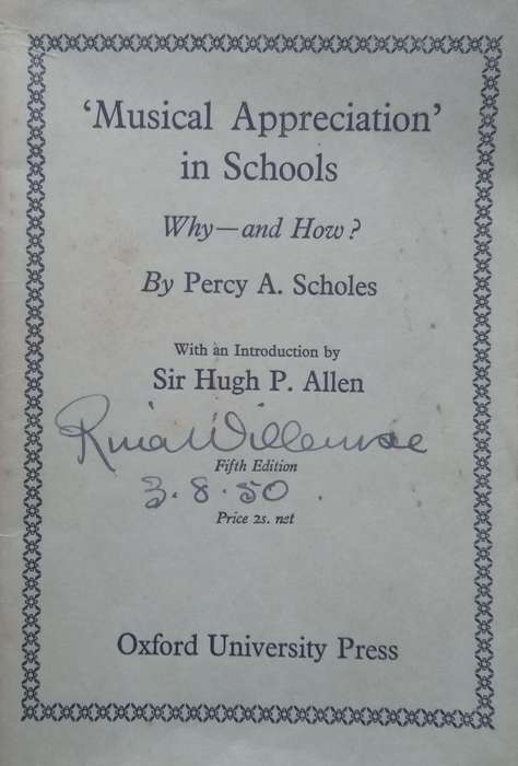 Musical Appreciation in Schools: Why  and How? | Percy A. Scholes
