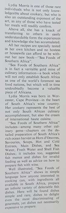 Sea Foods of Southern Africa | Lydia Morris