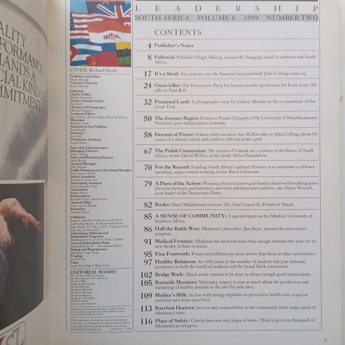 Leadership SA (Volume 8, No. 2, April 1989, with Special Report on MEDUNSA)
