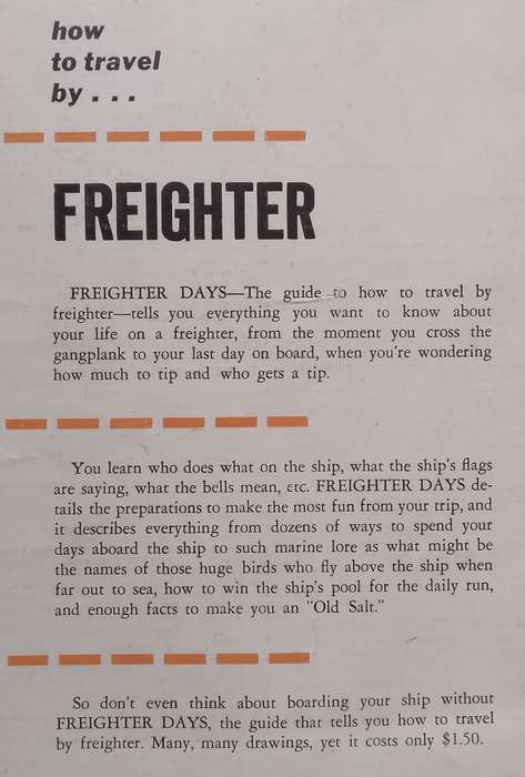 How to Travel by Freighter | Norman D. Ford