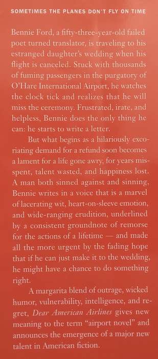 Dear American Airlines: A Novel | Jonathan Miles