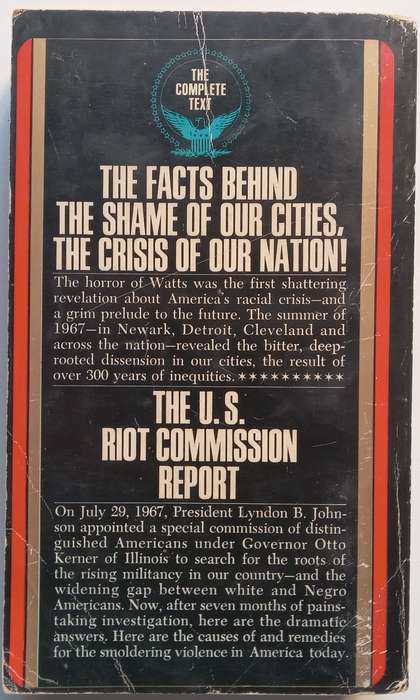 US Riot Commission Report: Report of the National Advisory Commission on Civil Disorders
