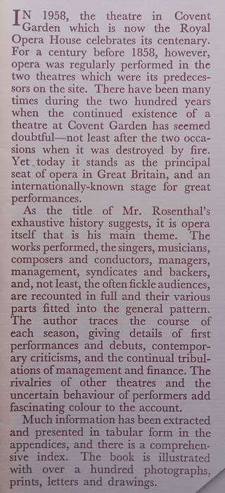 Two Centuries of Opera at Covent Garden | Harold Rosenthal