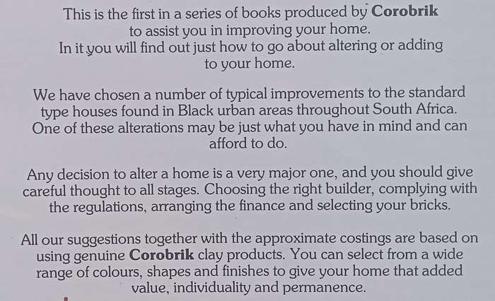 Corobriks Home Improvement Guide: Alterations & Additions