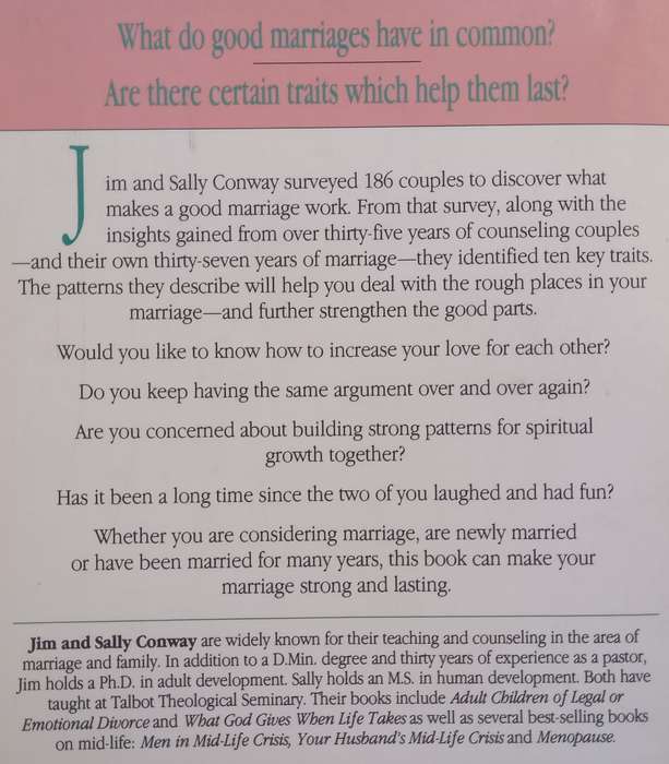 Traits of a Lasting Marriage | Jim & Sally Conway