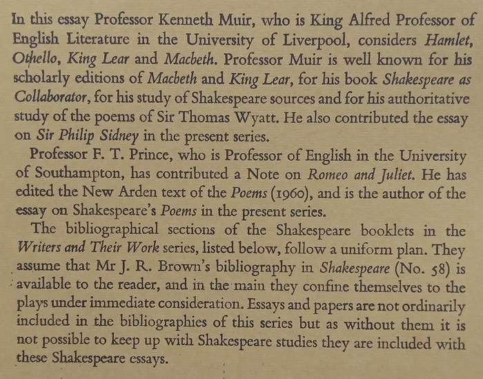 Shakespeare: The Great Tragedies | Kenneth Muir