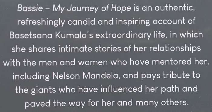 Bassie: My Journey of Hope (Wonderfully Inscribed by Author) | Basetsaba Kumalo