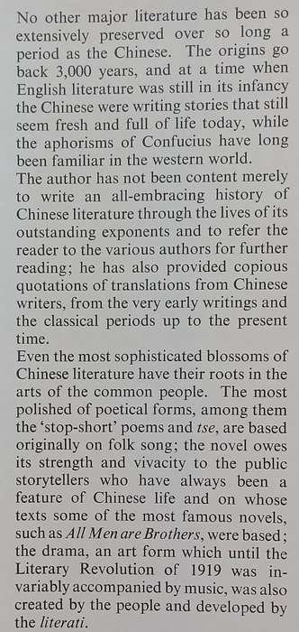 A History of Chinese Literature | Lai Ming