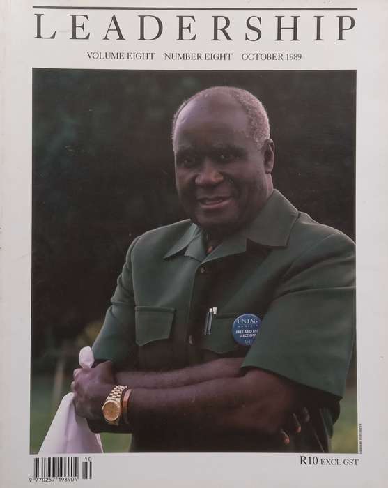Leadership SA (Volume 8, No. 8, October 1989, including interviews with Kenneth Kaunda and Desmon...