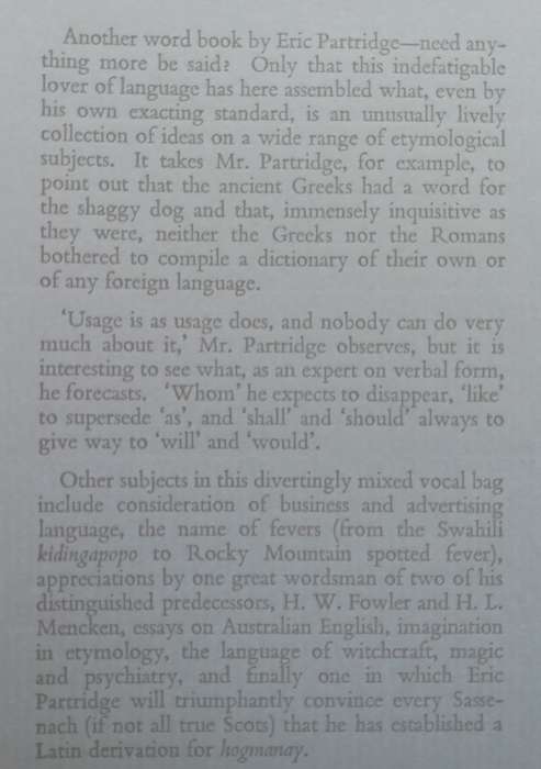 A Charm of Words | Eric Partridge