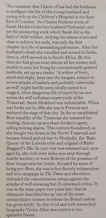 Lady Trader: A Biography of Mrs Sarah Heckford (Signed by Author) | Vivien Allen