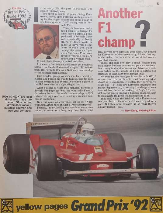 The Star Grand Prix Guide 1992