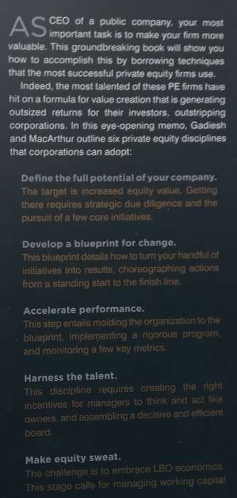 Lessons from Private Equity Any Company Can Use | Orit Gadiesh & Hugh MacArthur