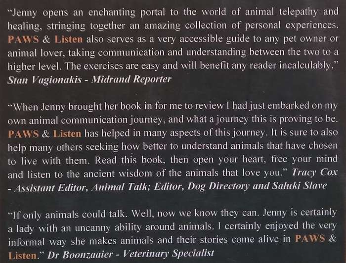 Paws & Listen to the Voices of the Animals, Version 3 | Jenny Shone