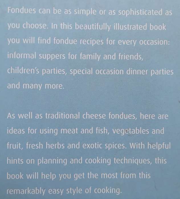 Fondue Cookery | Wendy Veale