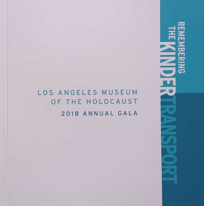 Los Angeles Museum of the Holocaust, 2018 Annual Gala (Remembering the Kindertransport)