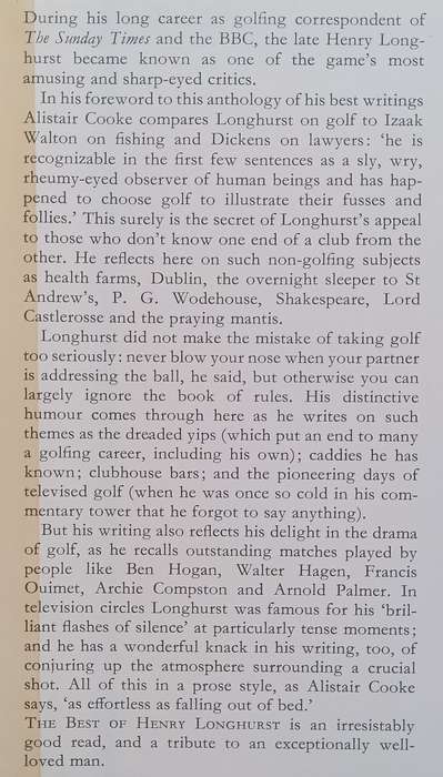 The Best of Henry Longhurst on Golf and Life | Mark Wilson & Ken Bowden (Eds.)