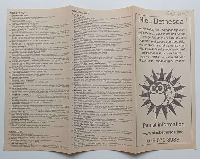 Nieu Bethesda (Information Leaflet)