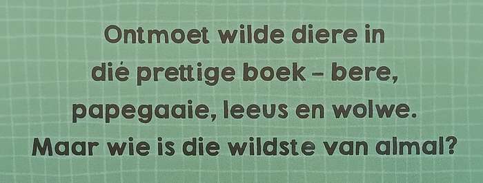 Wilde Diere (Board Book, Afrikaans)