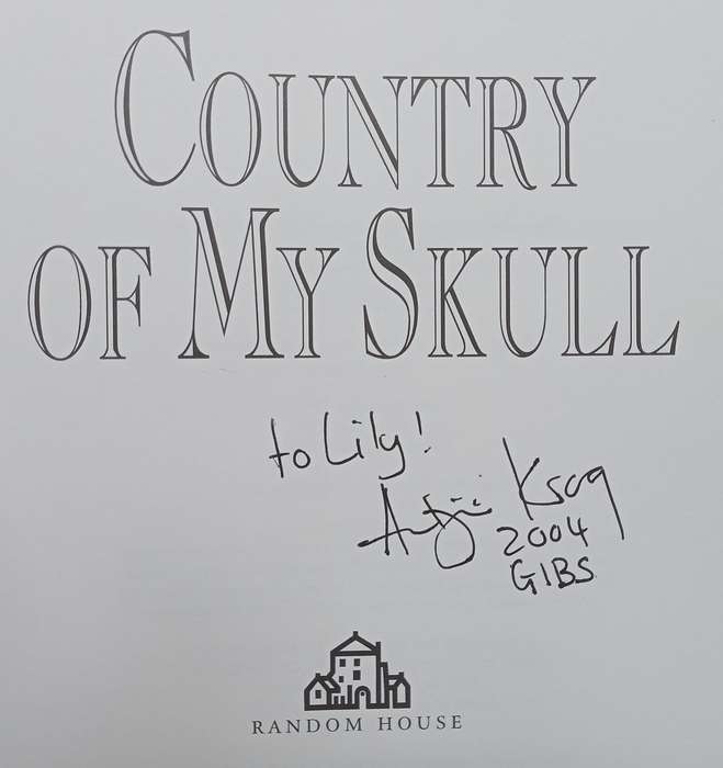 Country of My Skull, Second Ed. (Inscribed by Author) | Antjie Krog