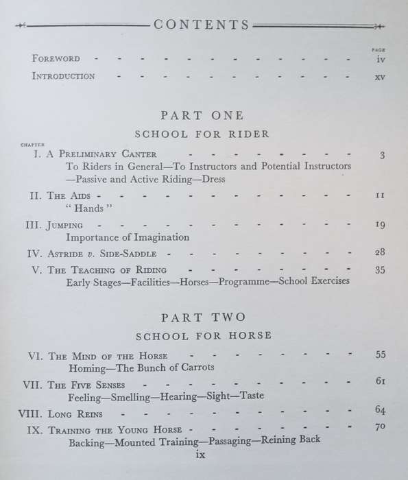 School for Horse and Rider (Published 1937) | Capt. J. E. Hance