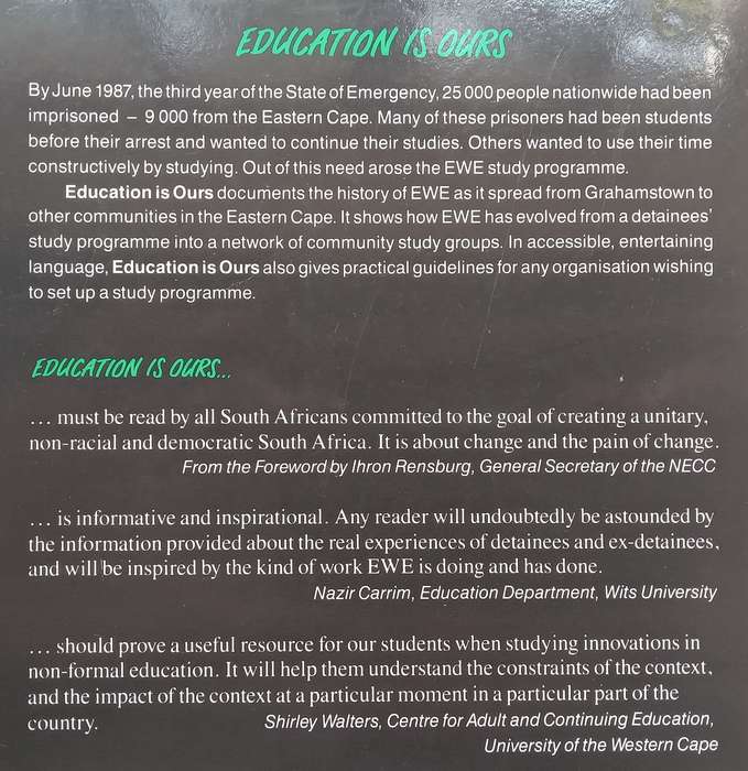 Education is Ours: Working in the EWE Study Programme