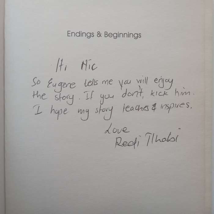Endings & Beginnings: A Story of Healing (Inscribed by Author) | Redi Tlhabi