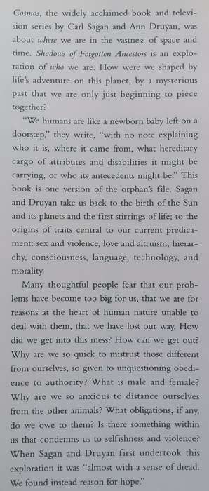 Shadows of Forgotten Ancestors: A Search for Who We Are | Carl Sagan & Ann Druyan