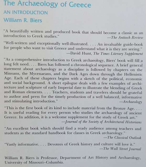 The Archaeology of Greece: An Introduction | William R. Biers