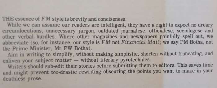 Saying it With Style: A Guide for Financial Mail Writers