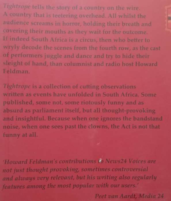 Tightrope: Musings on Circus South Africa | Howard Feldman