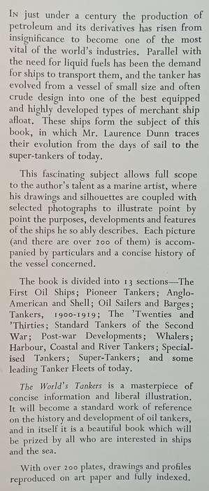 The Worlds Tankers (Published 1956) | Laurence Dunn
