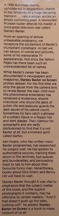 Stanley Baxter On Screen (Screenplay) | Ken Hoare