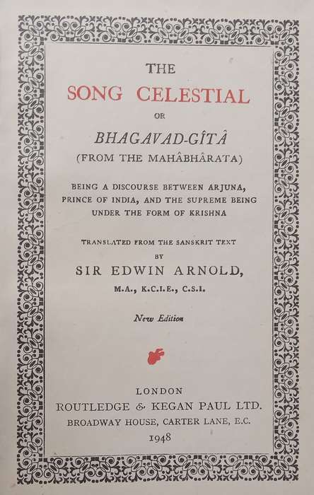 The Song Celestial, or Bhagavad-Gita | Sir Edwin Arnold (Translator)