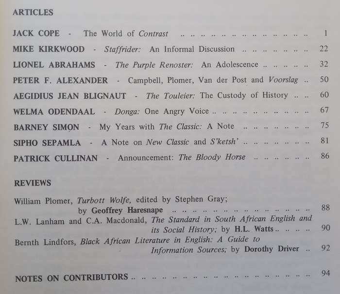 English in Africa (Vol. 7 No. 2)