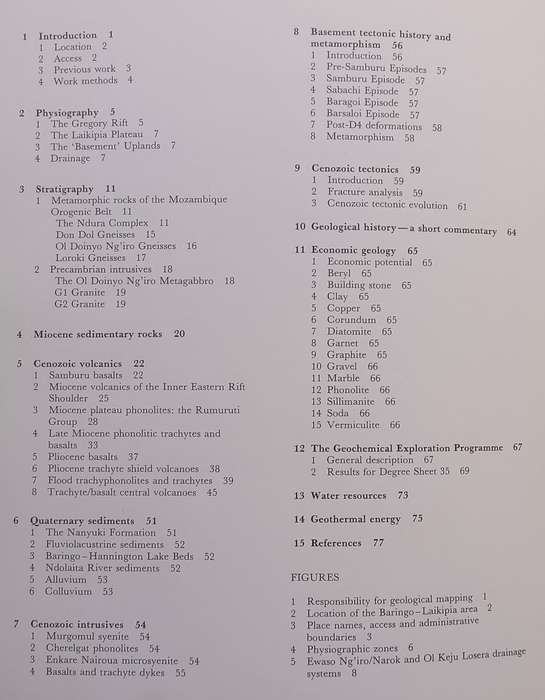 Geology of the Baringo-Laikipia Area (Kenya Mines and Geological Department Report No. 104) | B. ...