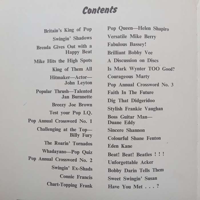 Pop Annual 1964 | Albert Hand