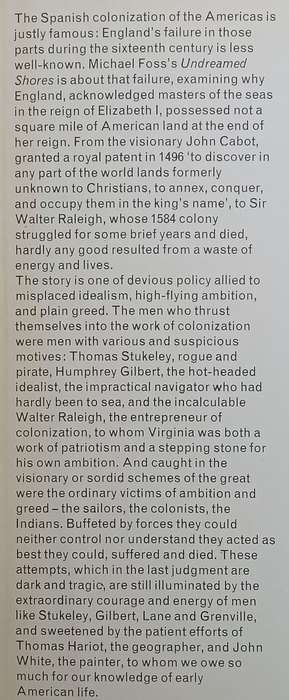 Undreamed Shores: Englands Wasted Empire in America | Michael Floss