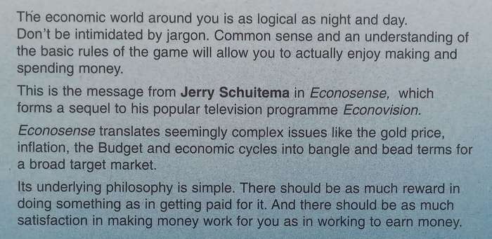 Econosense: Understanding Your Economic Environment | Jerry Schuitema
